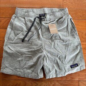 NEW Patagonia Baggies Naturals‎ Shorts Mens S Chambray Feather Grey Hemp Airy